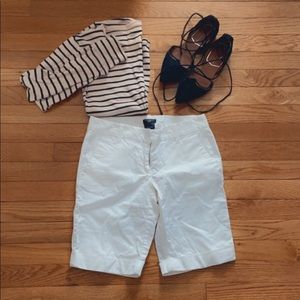 White Bermuda shorts